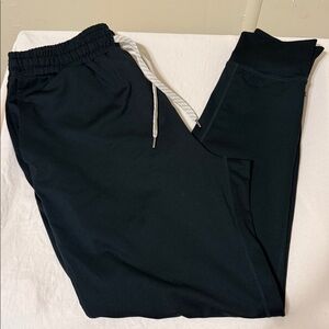 Vuori  Men’s Dark Green Joggers with White Logo